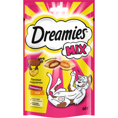 Dreamies 60 г микс говядина и сыр